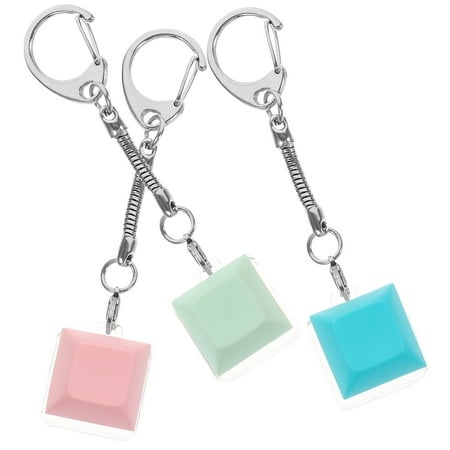 3 Pcs Purses Home Decor Easter Gifts Mini Purse Items Bag Key Chain Keyboard Key Pendant Keyboard Keychain Key Ring Acrylic