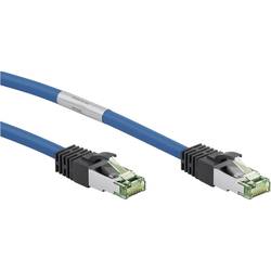 Goobay CAT 8.1 Patchkabel, S/FTP (PiMF), Blau, 0.5 M - LSZH Halogenfrei, Kupfer AWG 24 (45658)