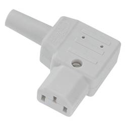 Bachmann 915.973 IEC Connector Grey Socket 2 Pins 10A 1pc