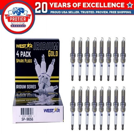 16x Iridium Spark Plug SP-9656 3439 for Nissan Chevrolet 2007-2017 FXE20HR11 US