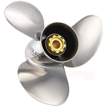 New Stainless Steel Propeller Compatible with Honda Bf50 / Bf50A 13 Spline 50 for Years 1995-2021 by 3331-120-09 33093 58110-Zv5-E50 Diameter 12 Pitch