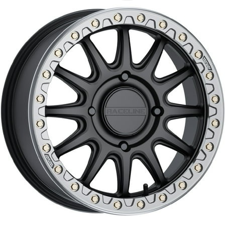 Raceline Alpha Beadlock 17x7 UTV Wheel - Black/GM (4/137) +25mm [A14BG-77037+25]