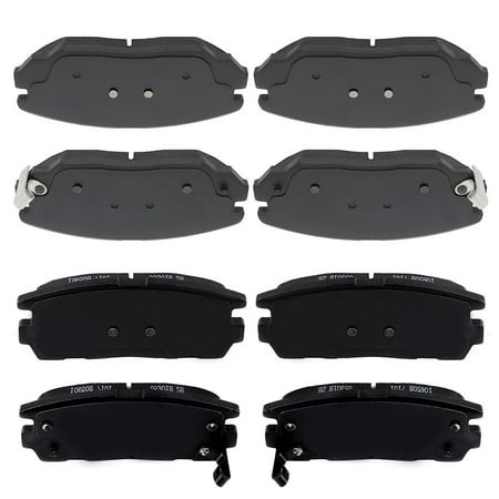 SCITOO D1125-8306 Front/Rear Disc Brake Pad Kit Fit for 2010-2017 for Terrain 4door Sport Utility 2.4L 2010-2012 for Terrain 4door Sport Utility 3.0L 