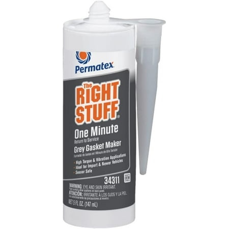 Permatex 34311 the Right Stuff 1 Minute Grey Gasket Maker  5 Oz