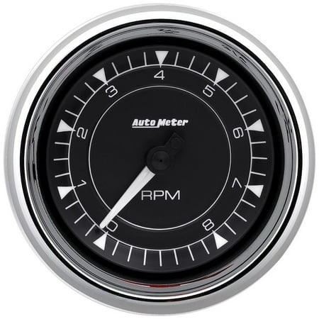 3-3/8 Tach Chrono Chrome 8K RPM in-Dash
