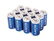 Sony Stamina Plus Alkaline Battery, D, 12 Pack (SD-12BULK)
