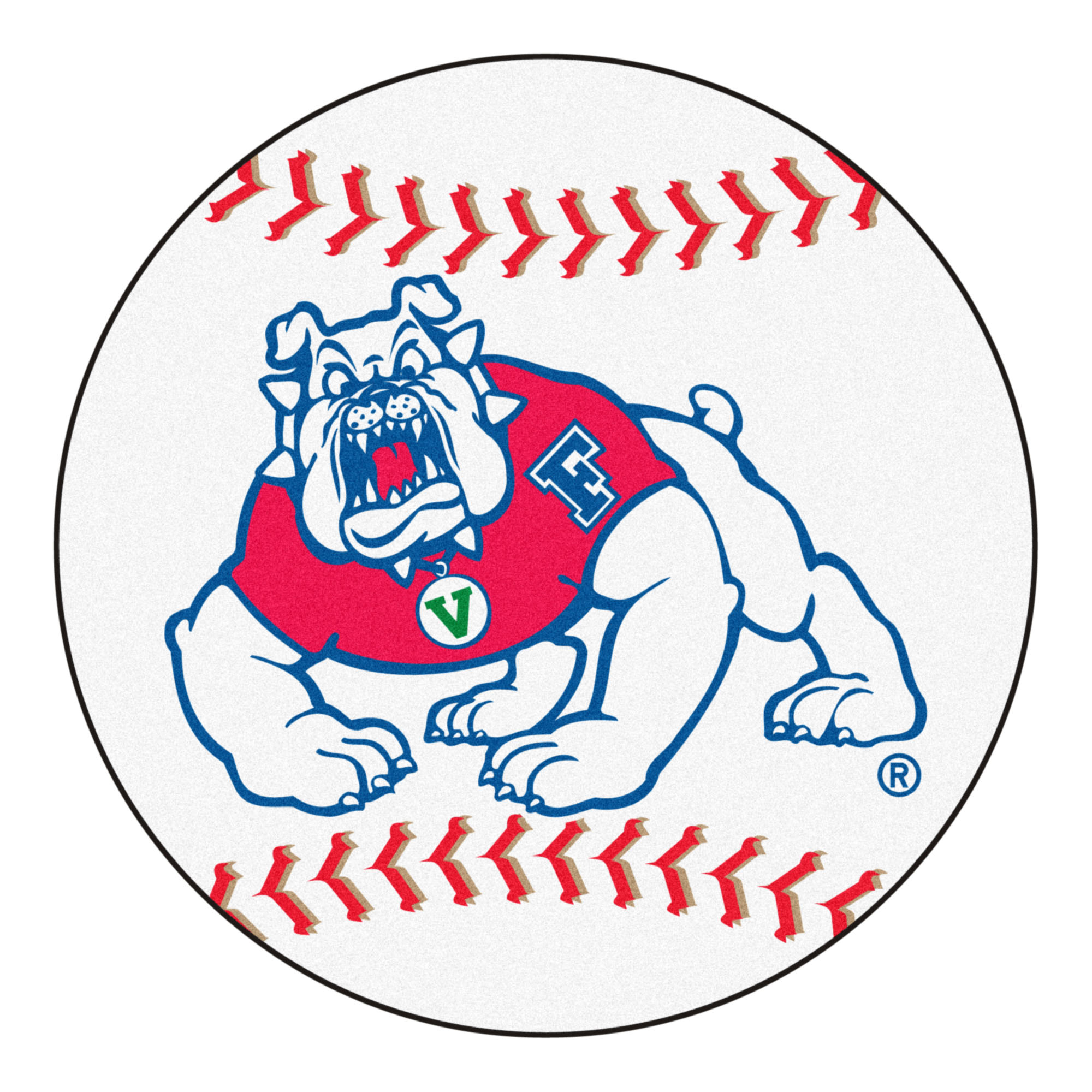 Fresno State Baseball Mat 27  Diameter