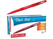 Paper Mate Flair Felt Tip Pen, Red Ink, Medium Point, 8420152, Box of 12