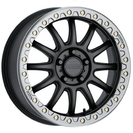 Raceline Alpha Beadlock 17x7 UTV Wheel - Black/Gunmetal (5x4.5) +40mm