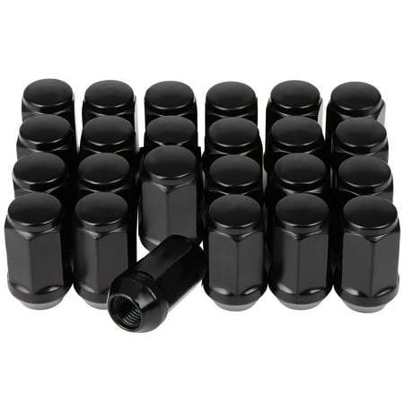 ECCPP Replacement for Wheel Lug Nuts 24pcs M14x1.5 Black Lug Nuts 1.8 (45mm) Tall for Chevrolet 92 93 94 95 96 97 98 99 00 01 02 03 04 05 06 07 08 09 