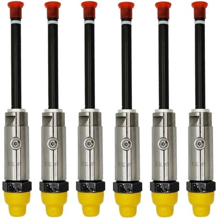 6PCS Diesel Fuel Injector 4W-7018 4W7018 for Caterpillar CAT 3406B 3408 3408B 3412 3412C Engine