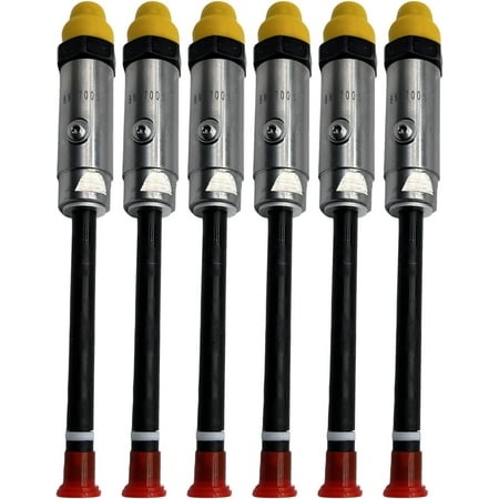 4W7019 6PCS Fuel Injector Fits for CAT 3408 3408C 3408B 3412 3412B Engine D9N D9L D10N 651E 657E Tractor