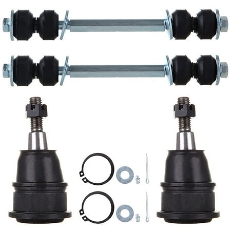 SCITOO 4pcs Suspension Kit Sway Bar Link Upper Ball Joint Fit 03-12 for Chevy Express 2500 3500 09-12 Express 4500 06-12 for GMC Savana 2500 03-05 Sav