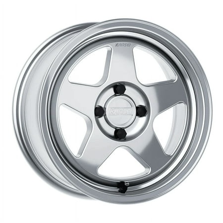 KANSEI KNP 15 Rim 15X7 4X100 Offset 0 Hyper Silver Machined Lip (Quantity of 1)