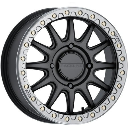 Raceline Alpha Beadlock 17x7 UTV Wheel - Black/GM (4/156) +40mm [A14BG-77056+40]