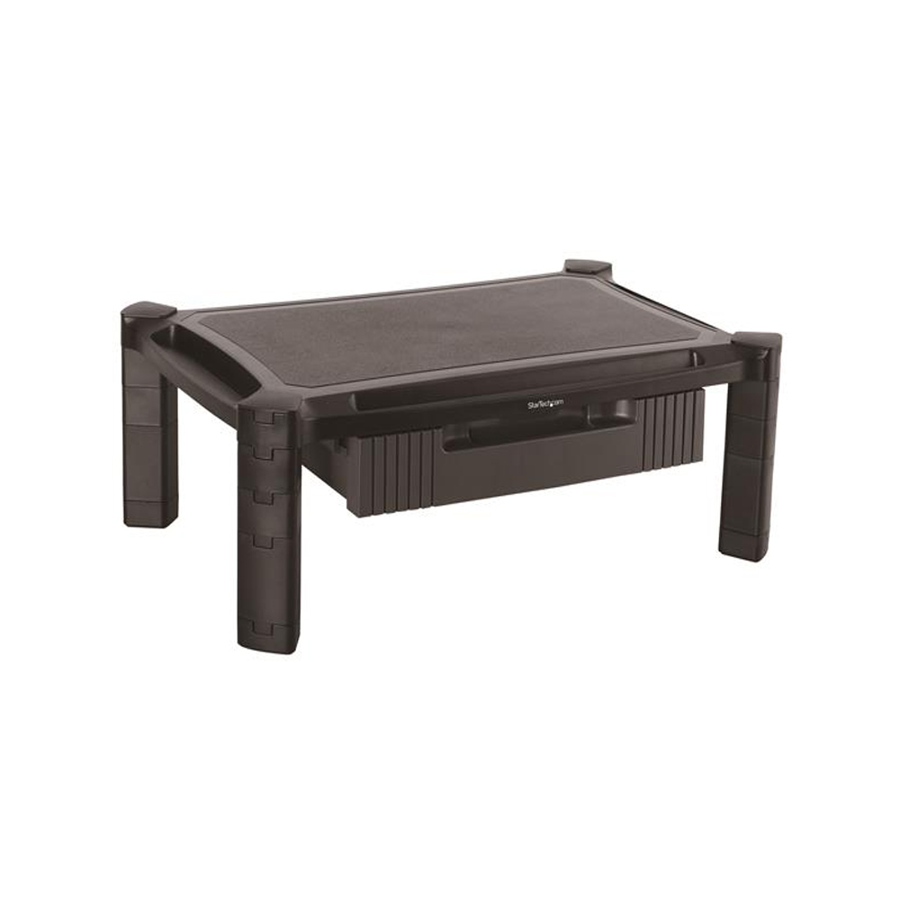 StarTech.com Adjustable Monitor Riser - Large - Drawer - Monitors up to 32 - Adjustable Height - Desk Monitor Stand