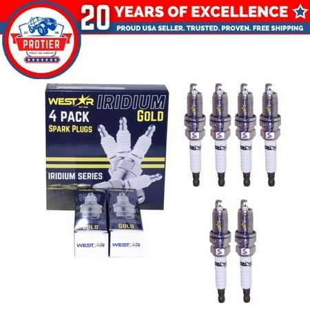 6x 90919-01210 SP-9657 SK20R11 3297 Spark Plugs Iridium Camry/Rav4