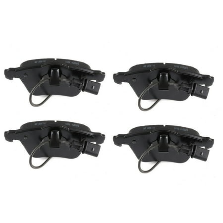 SCITOO D1111-7796 Front Disc Brake Pad Kit Fit for 2007-2009 for A4 2door Convertible 2.0L 2005-2006 for A6 4door Sedan 3.0L 2005 for A4 4door Sedan 1