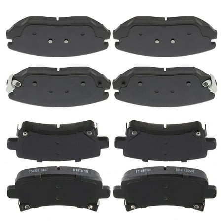 SCITOO D1125-8306 Front/Rear Disc Brake Pad Kit Fit for 2011-2017 for Regal 4door Sedan 2.4L 2010 for Allure 4door Sedan 3.6L 2011 for 9-5 4door Sedan