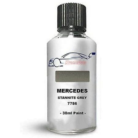 Touch up Paint for Mercedes E Class Stannite Grey 7786 Stone Chip Brush