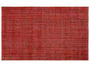 Bespoky Vintage Handwoven Kilim Rug Red Medium Size 5'1'' X 8'3'' Ft