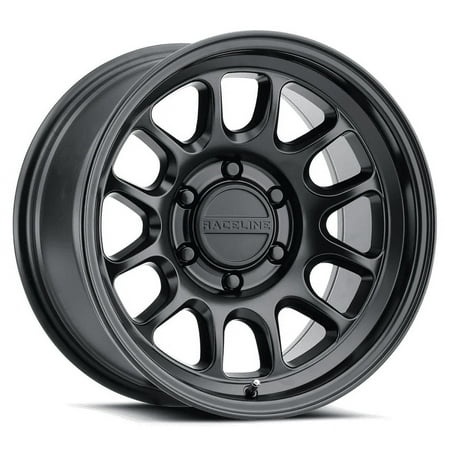 RACELINE 958B Rogue Rim 17X8 5X108 Offset 30 Satin Black (Quantity of 1)