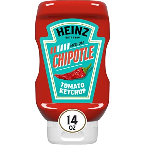 Heinz Tomato Ketchup Blended with Chipotle, 14 Oz Squeeze Bottle