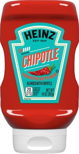 Heinz Tomato Ketchup Blended with Chipotle, 14 Oz Squeeze Bottle thumbnail