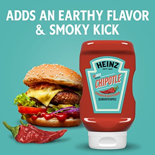 Heinz Tomato Ketchup Blended with Chipotle, 14 Oz Squeeze Bottle thumbnail