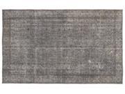 Bespoky Vintage Handwoven Kilim Rug Gray Large Size 5'10'' X 9'6'' Ft