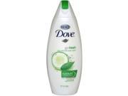 Body Wash with Nutrium Moisture Cucumber&green Tea Scent by Dove Unisex 12Oz