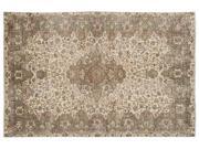 Bespoky Vintage Handwoven Kilim Rug Naturel Large Size 6'9'' X 10'4'' Ft