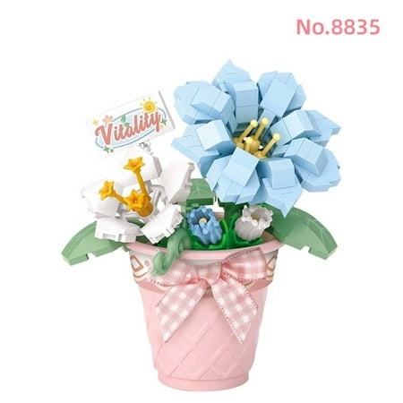 LOZ Mini Blocks Kids Building Toys DIY Bricks Sweet Flowers Pot Plants Puzzle Girls Gift Home Decor 8831 8832 8833 8834 8835 8836 8837 8838