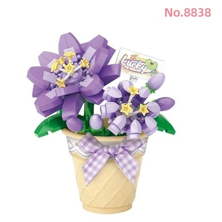 LOZ Mini Blocks Kids Building Toys DIY Bricks Sweet Flowers Pot Plants Puzzle Girls Gift Home Decor 8831 8832 8833 8834 8835 8836 8837 8838