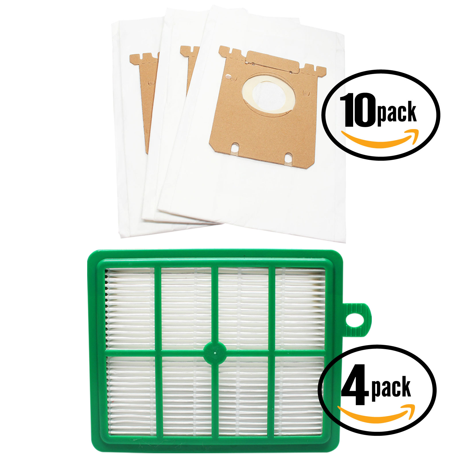 30 Replacement Eureka 6990 Series Vacuum Bags & 4 Filter - Compatible Eureka Style OX Vacuum Bag & HF-12, HF-1 Filter
