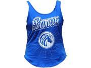 Big Boy Fayetteville State Broncos Rhinestone Ladies Tank Top [Royal Blue - M]