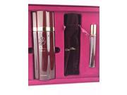 OSCAR DE LA RENTA VELVET 3pc GIFT SET EAU DE PARFUM SPRAY 3.4 & 15 ML+ POUCH NIB