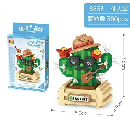 LOZ Mini Blocks Kids Building Toys DIY Bricks Sweet Flowers Pot Plants Puzzle Girls Gift Home Decor 8831 8832 8833 8834 8835 8836 8837 8838
