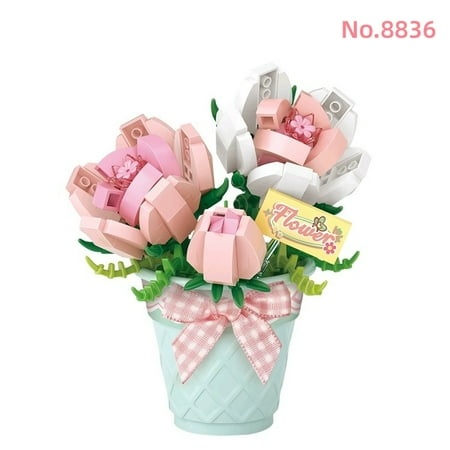 LOZ Mini Blocks Kids Building Toys DIY Bricks Sweet Flowers Pot Plants Puzzle Girls Gift Home Decor 8831 8832 8833 8834 8835 8836 8837 8838