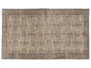 Bespoky Vintage Handwoven Kilim Rug Beige Large Size 5'7'' X 9'5'' Ft