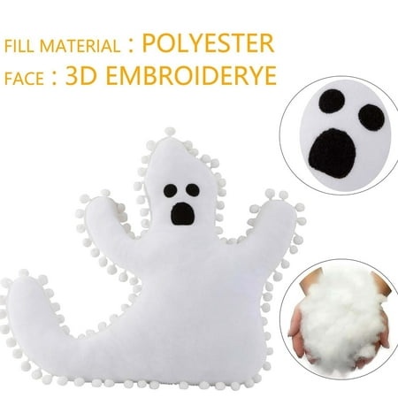 Biweutydys 2024 New 2024 New Festives Ghost Plush Pillow Doll  Lovely Family Decoration Throw Pillow  Daily Household Textile Gift