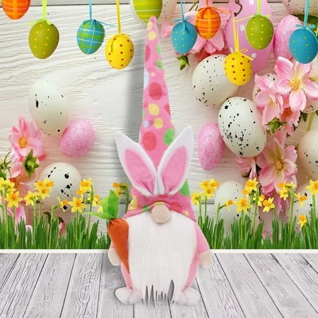 Growsl Desk Decor Living Room Decor Gnomes Doll Gifts Bunny Easter Present Spring Room Faceless Plush Decorations Home Decor Table Decor Office Decor 