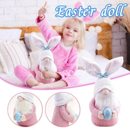 Growsl Desk Decor Living Room Decor Easter Day Decoration Bedroom Living Room Desktop Decoration Standing Post Faceless Doll Dwarf Doll Home Decoratio
