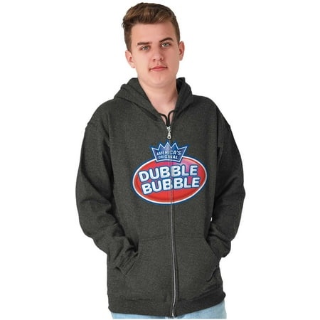 Original Dubble Bubble Double Logo Gum Zip up Hoodie Men S Women S Brisco Brands 5X