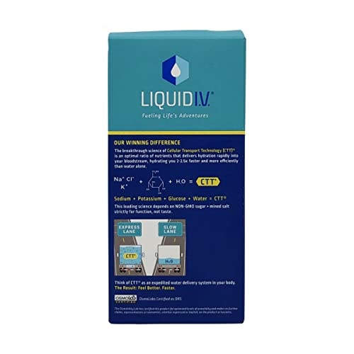 Liquid I.V. Hydration Multiplier, Electrolyte Powder, Easy Open Packets, Supplement Drink Mix Lemon Lime 1 Pack (8 Servings) thumbnail
