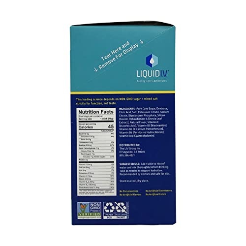 Liquid I.V. Hydration Multiplier, Electrolyte Powder, Easy Open Packets, Supplement Drink Mix Lemon Lime 1 Pack (8 Servings) thumbnail