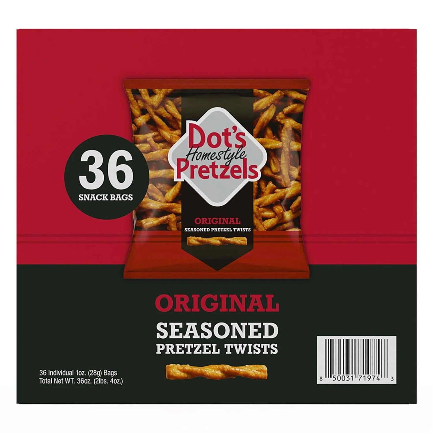 Dot S Homestyle Original Pretzels Snack Bags  1 Ounce (Pack of 36) thumbnail
