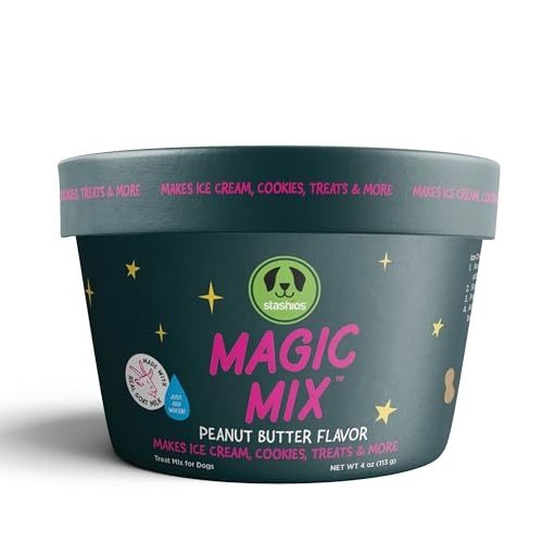Stashios: Magic Mix - Peanut Butter Flavor - 4oz  All-in-One Powdered Treat Mix for Dogs  Just Add Water  Create Ice Cream  Cookies  Treats & More!