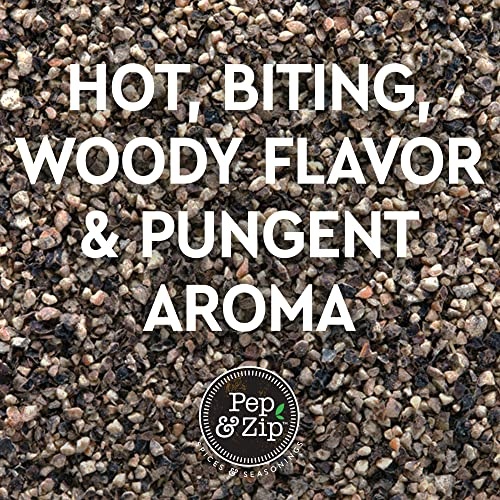 Pep and Zip Ground Black Pepper/Pimenta Negra Molida  Medium Coarse Ground  Non-GMO  Kosher  13oz thumbnail