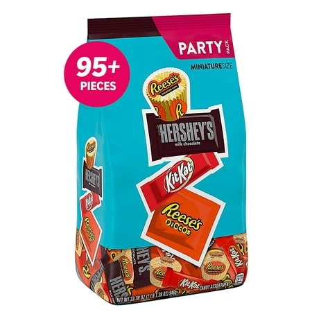 REESE S  HERSHEY S & KIT KAT® Miniatures Chocolate Assortment Candy  Bulk Candy  33.38 Oz Bag (93 Pieces)